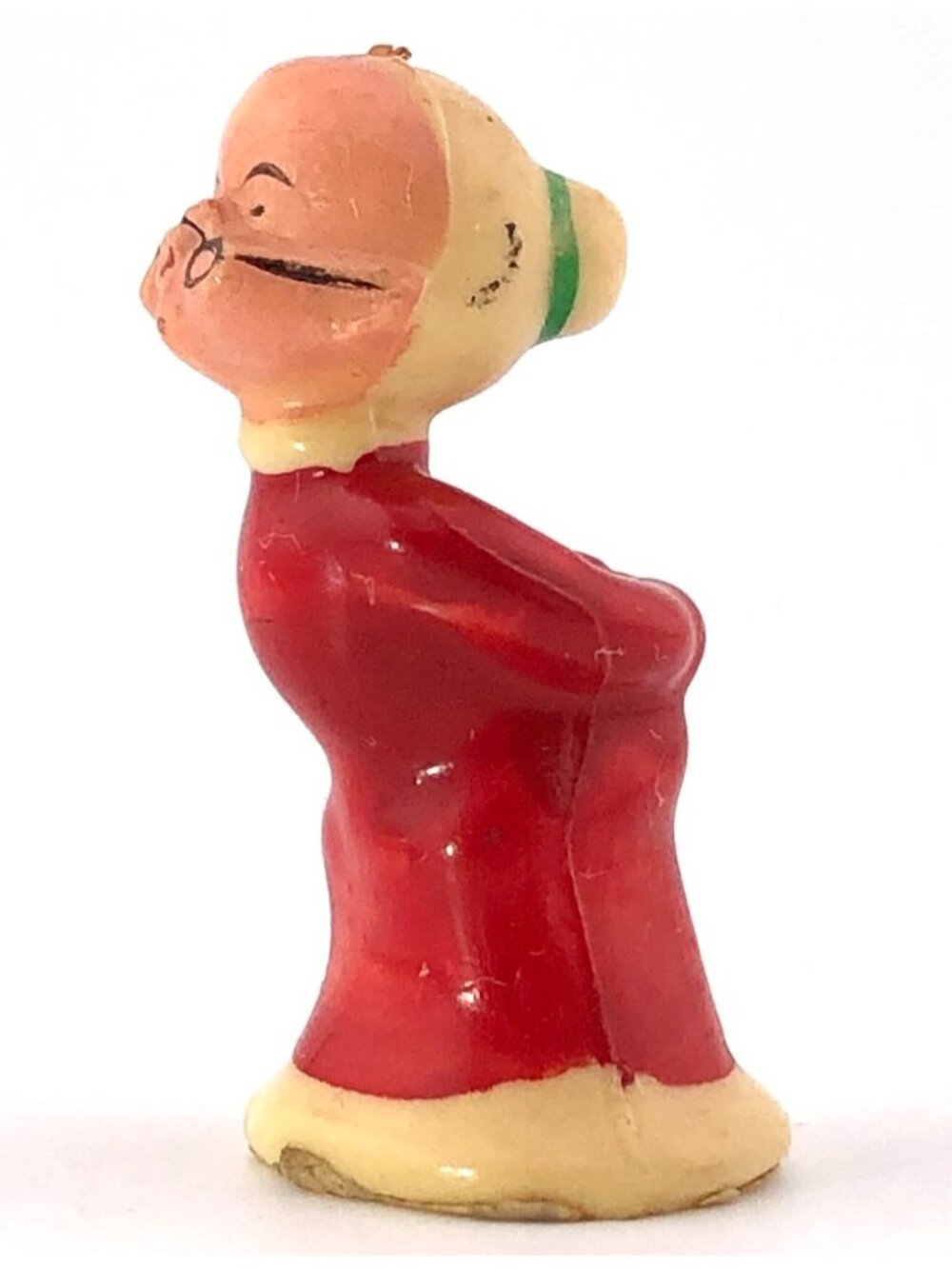 Mrs Claus Kissing Santa Figurine Miniature Christmas Decoration 2" vtg Hong Kong